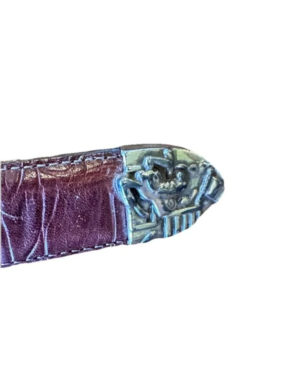 Brighton Vintage Disney Leather Belt Size 28 Mickey, Donald, Goofy